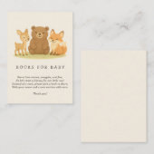 Boekaanvraag Baby shower Boek Informatiekaartje (Voorkant / Achterkant)