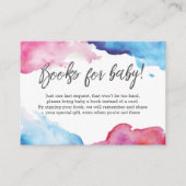 Boekaanvraag | Baby shower Boeken Invoegen Kaart (Voorkant)