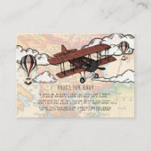 Boekaanvraag | Baby shower invoegen Informatiekaartje (Voorkant)