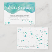 Boekaanvraag | Baby shower-uitnodigingskaart Informatiekaartje (Voorkant / Achterkant)