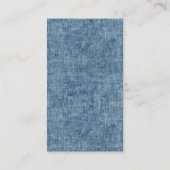 boekaanvraag | Blue Jean Denim Bow Baby shower Informatiekaartje (Achterkant)