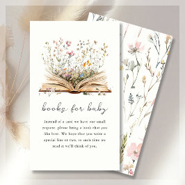Boekaanvraag | Boek Thema Baby shower Informatiekaartje