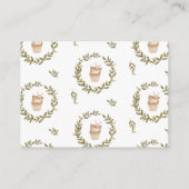 Boekaanvraag | Boho kinderkamer Baby shower Informatiekaartje (Achterkant)