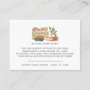 Boekaanvraag   Boho kinderkamer Baby shower Informatiekaartje