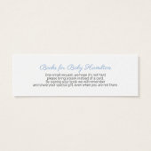 Boekaanvraag boslanddieren Greenery Baby shower Bo Mini Visitekaartjes (Achterkant)