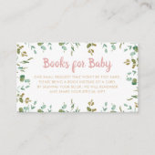 Boekaanvraag Eucalyptus Baby shower Enclosure Informatiekaartje (Voorkant)