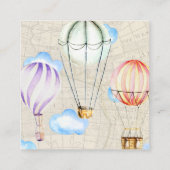 Boekaanvraag | Het Baby shower van de heteluchtbal Informatiekaartje (Achterkant)