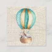 Boekaanvraag | Het Baby shower van de heteluchtbal Informatiekaartje (Achterkant)