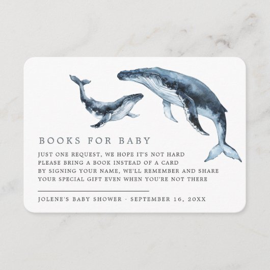 Boekaanvraag | In het kader van het Baby shower va Informatiekaartje (Voorkant)