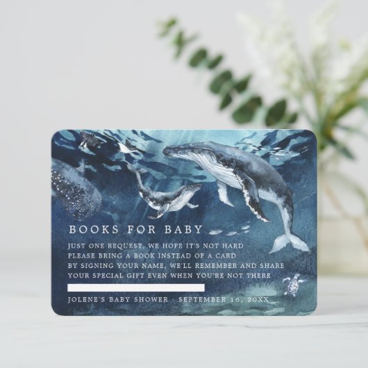 Boekaanvraag | In het kader van het Baby shower va Informatiekaartje (Staand voorkant)