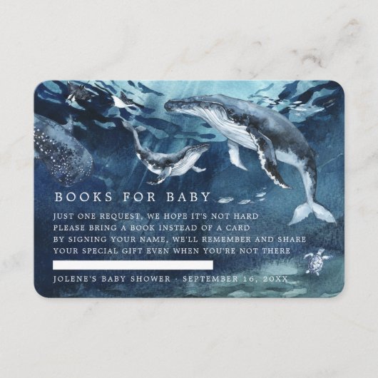 Boekaanvraag | In het kader van het Baby shower va Informatiekaartje (Voorkant)