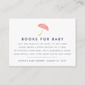 Boekaanvraag | Koraal Baby shower Kaart invoegen (Voorkant)