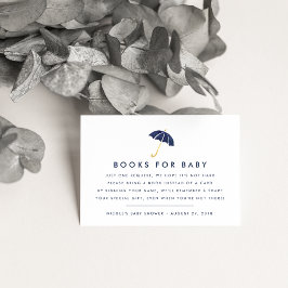 Boekaanvraag | Navy Baby shower Kaart invoegen