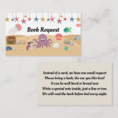 Boekaanvraag onder het Zee Informatiekaartje (Voorkant / Achterkant)