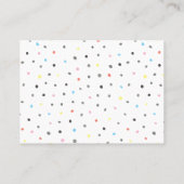 Boekaanvraag | Overeenkomende Baby shower behuizin Visitekaartje (Achterkant)