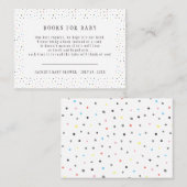 Boekaanvraag | Overeenkomende Baby shower behuizin Visitekaartje (Voorkant / Achterkant)