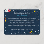Boekaanvraag voor Baby Outer Space Informatiekaartje (Voorkant)