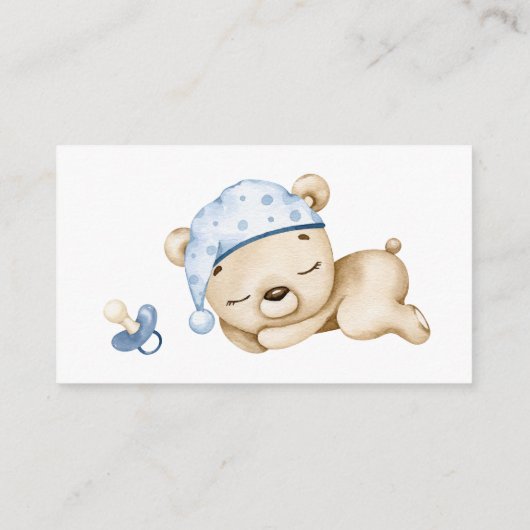 Boekaanvraag voor Kaart Baby shower-behuizing (Achterkant)