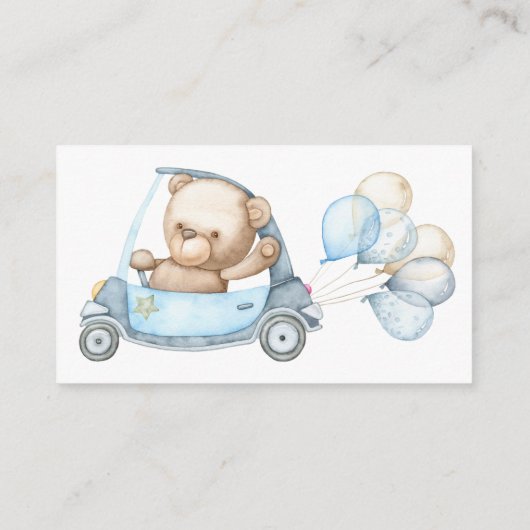 Boekaanvraag voor Kaart Baby shower-behuizing (Achterkant)