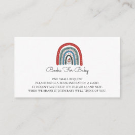 Boekaanvraag voor kerstBaby shower Informatiekaartje