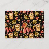 Boekaanvraag | Waterverf Chinese draak Informatiekaartje (Achterkant)