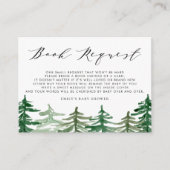 Boekaanvraag | Waterverf Woodland Books voor Baby Informatiekaartje (Voorkant)