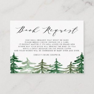 Boekaanvraag   Waterverf Woodland Books voor Baby Informatiekaartje