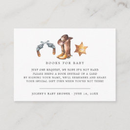 Boekaanvraag | Western cowboy-land Informatiekaartje