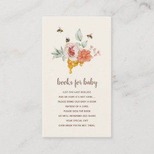 Boekaanvraag — Zoet als bijenhoningBaby shower Informatiekaartje