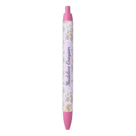 Boekachtig Gingham Meisje Schattig Paars Zwarte Inkt Pen