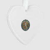 Boekachtige Bibliotheek Kat POD Vector Kunst - Boe Ornament (voorkant)