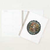 Boekachtige Bibliotheek Kat POD Vector Kunst - Boe Planner (Display)