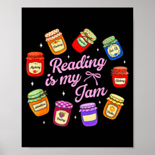 Boekachtige boekenliefhebber bibliothecaris lezer  poster