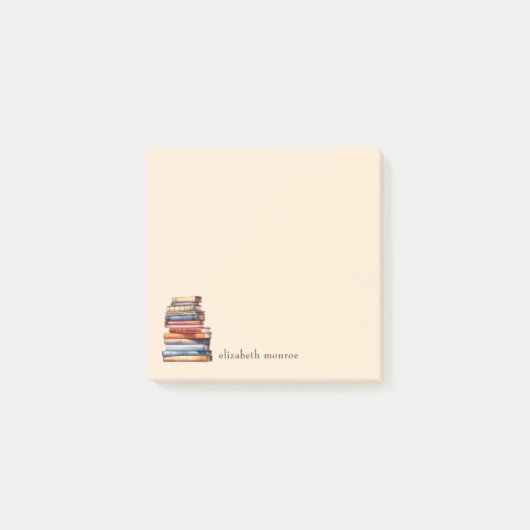 Boekachtige gepersonaliseerde aangepaste naam post-it® notes (Voorkant)