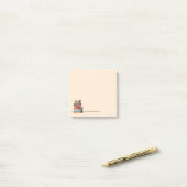 Boekachtige gepersonaliseerde aangepaste naam post-it® notes (Op bureau)