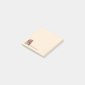 Boekachtige gepersonaliseerde aangepaste naam post-it® notes (Schuin)