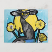 Boekachtige Kat Heks Briefkaart (Achterkant)