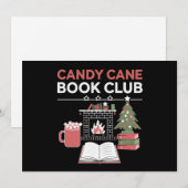 Boekachtige Kerst Kerststok Boekenclub Boekachtig  Feestdagenkaart (Voorkant / Achterkant)