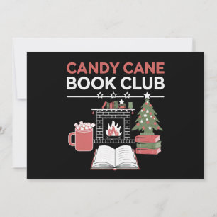 Boekachtige Kerst Kerststok Boekenclub Boekachtige Feestdagenkaart