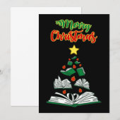 Boekachtige Kerstboom III Kaart (Voorkant / Achterkant)