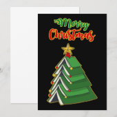 Boekachtige Kerstboom IV Kaart (Voorkant / Achterkant)