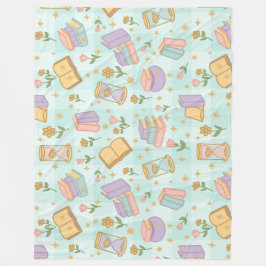 Boekachtige Magische Pastel Meisje Groen Fleece Deken