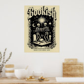 Boekachtige Skeletten Gotische Kunst Poster (Keuken)