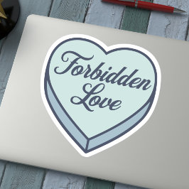 Boekachtige snoep hart - Verboden Liefde Sticker