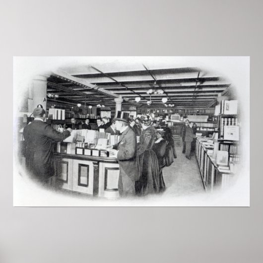 Boekafdeling in een winkel van het leger en de mar poster (Voorkant)