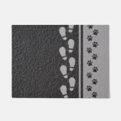 Boekafdruk en zwenkklep deurmat (Voorkant)