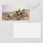 Boekarest 1902 Charles Marion Russell Visitekaartje (Voorkant / Achterkant)