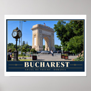 Boekarest Arcul de Triumf Poster