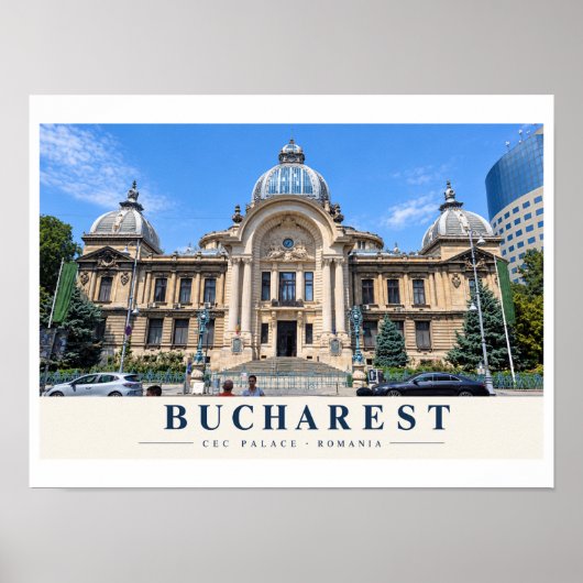 Boekarest CEC Palace Poster (Voorkant)