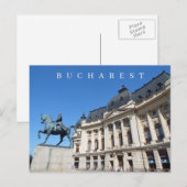Boekarest Central University Library uitzicht brie Briefkaart (Voorkant / Achterkant)